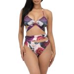 Floral Halter Bikini Set | 2pc Bikini - Multicolor