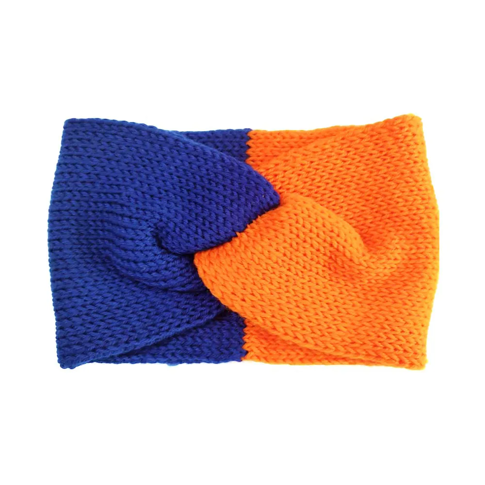 Women's Two-Tone Knit Earmuff Headband for Game Day