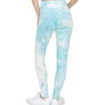 Light Blue Tie-Dye Butt-Lifting Leggings - Image 5