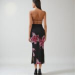 Black Lily Floral Power Mesh Maxi Dress - Open Back Bodycon | Big Sisters - Image 4