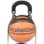 Basketball-Inspired Sphere Crossbody Bag