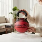 Basketball-Inspired Sphere Crossbody Bag