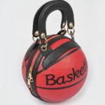 Red Basketball Clutch Women's Handbag with Handle - Image 7