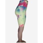 Tie-Dye Honeycomb Knit Workout Shorts - Image 3