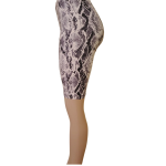 Trendy Women's Snake Print Biker Shorts in Regular and Plus Sizes - Image 2