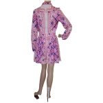 Paisley Bandana Print Belly Shirt and Pleated Skirt Set - Image 2