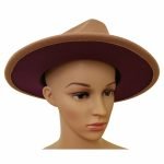 Women's Wide Brim Beige Two Toned Fedora