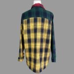 Double Pocket Colorblock Plaid Fall Flannel for Women - Image 4