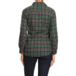 Green Plaid Flannel Button Up Shirt - Image 2