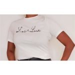Live & Love Graphic White Tee - Image 3