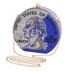 Blue Bling US Coin Luxury Clutch - Image 2