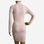 Women's Long Sleeve Zipper Design Bodycon Mini Dress - Image 6