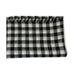 Black and White Women's Buffalo Plaid Infinity Scarf - Image 3