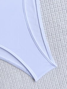 Sexy Cutout out Double One Piece Swimsuit - Image 7