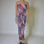 Strapless Tropical Floral Maxi Dress - USA Made Bodycon Summer Dress | Big Sisters - Image 2