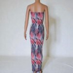 Strapless Tropical Floral Maxi Dress - USA Made Bodycon Summer Dress | Big Sisters - Image 4