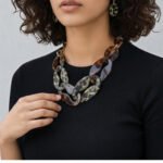 Leopard Print Necklace and Earring Set - Boho Acetate Jewelry | Big Sisters - Image 2