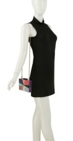 Women's Multi-Colored Acrylic Cocktail Clutch Purse - Image 2