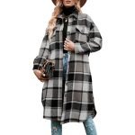 Women's Plaid Print Long Sleeve Shacket - Image 5