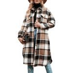 Women's Plaid Print Long Sleeve Shacket - Image 6