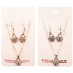 Heart Lock Pendant Set: Stylish Necklace and Earrings - Image 3