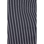 Pin Stripe Scuba Pencil Skirt W/Front Slit