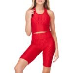 Racerback Sports Bra and Shorts Set