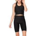 Racerback Sports Bra and Shorts Set