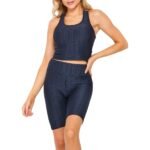 Racerback Sports Bra and Shorts Set