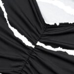 Chic Striped Maxi Dress for Summer - Black and White - Image 5