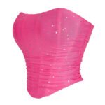 Women's Rhinestone Breathable Mesh Corset - Image 6