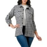 Women's Plaid Button Up Shirt - Image 3