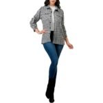 Women's Plaid Button Up Shirt - Image 4