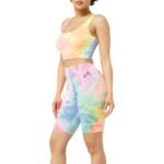 Tie Dye Tank Top and Biker Shorts Set - Image 5