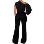 Women’s Single Sleeve Asymmetric Blouse - Image 4