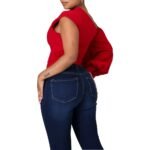 Women’s Single Sleeve Asymmetric Blouse - Image 6