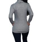 Women's Cowl Neck Long Sleeve Top - Image 3