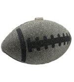 Silver Rhinestone Football Clutch/Crossbody Bag - Image 2