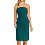 Jacquard Knit Tube Dress