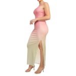 Pink Ombre Knit Bodycon Dress