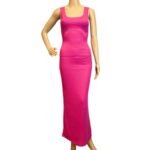 Berry Bodycon Midi Dress