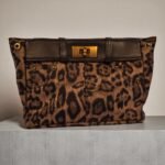 Leopard Print Small Half Moon Shoulder Bag - Image 2