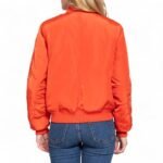 Women's Orange Bomber Jacket - Image 3
