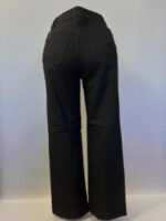 Women's Black High Waist Straight Pants with SLITS - Image 5