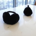 Black Foldable Faux Fur Earmuffs - Image 2