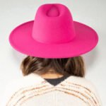 Women's Pink Felt Rancher Hat with 3-Inch Brim - Image 2