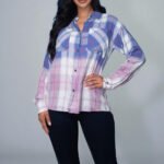 Plaid Button Down Top