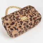 Faux Leo Fur Shoulder Bag - Luxurious Leopard Print Statement Purse - Image 3