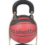 Basketball-Inspired Sphere Crossbody Bag