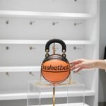 Basketball-Inspired Sphere Crossbody Bag